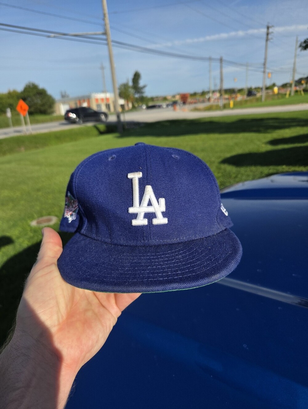 59FIFTY Los Angeles Dodgers 1988 World Series Side Patch Fitted Hat 7 1/2 Green